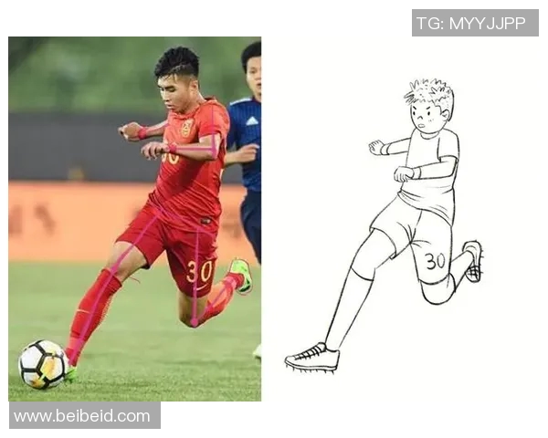 足球明星全身速写展现运动魅力与个人风采的艺术之旅